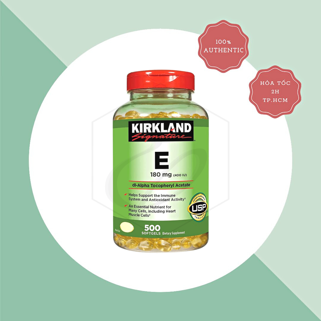 Viên uống Kirkland Signature Vitamin E 400IU - 500 Viên